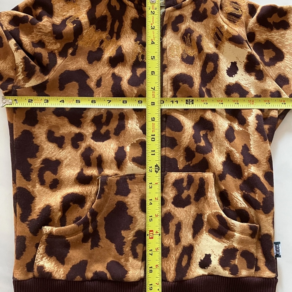 Gwen Stefani L.A.M.B Vintage Iconic Cotton Leopard Print Hoodie M - Picture 7 of 7